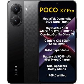 Smartphone Xiaomi Poco X7 Pro 5G Dual Sim 6.67" 12GB/512GB Black (Global)