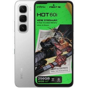 Smartphone Infinix Hot 60i LTE Dual Sim 6.70" 8GB Expansible/256GB Silver